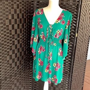 Bailey blue free people beautiful green Dress Size med